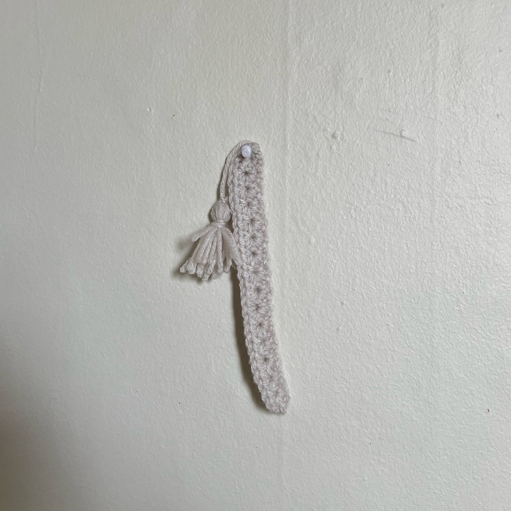handmade crochet bookmark